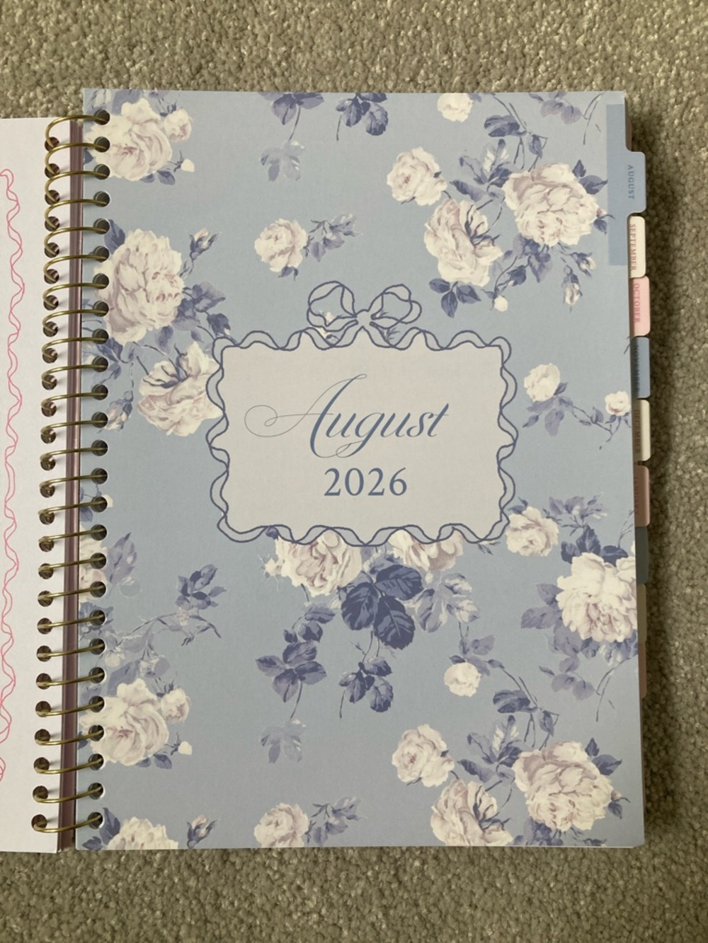 IN-HAND | LoveShackFancy x Target Yoobi Coquette Bow Monthly Weekly Planner - Picture 3 of 5